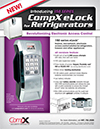 Click here to download a pdf of the CompX eLock 150 series **refrigerator** sheet